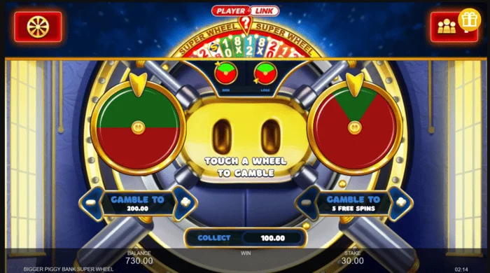Bigger Piggy Bank Super Wheel μίνι παιχνίδι